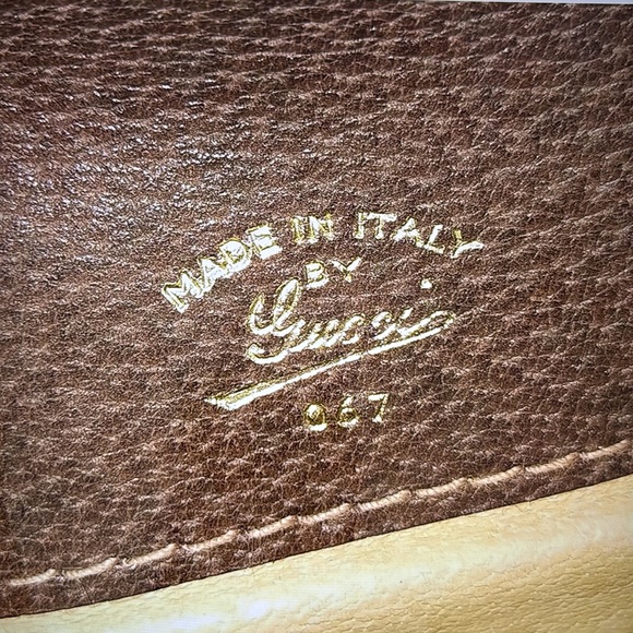 Gucci Clutch Sherry Line Beige and Brown Bag - Picture 5 of 8